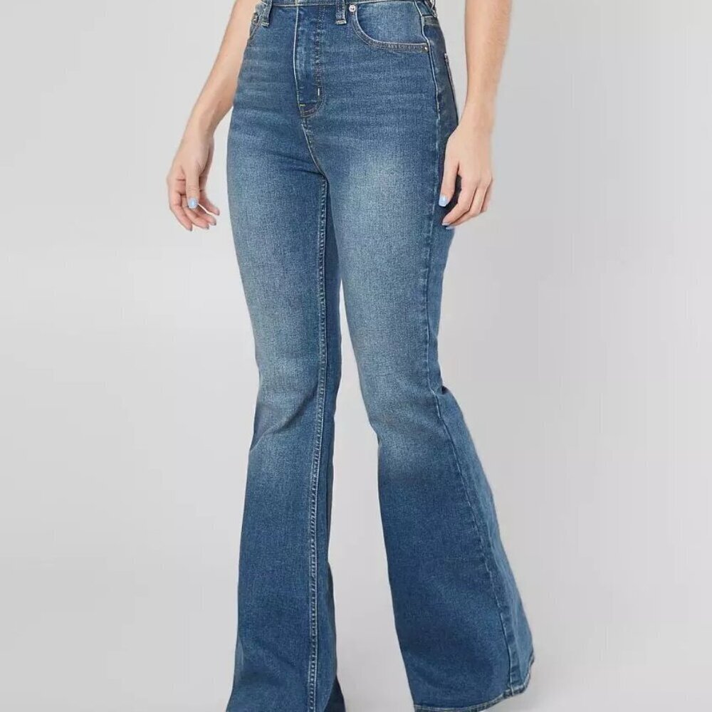 Free People Women's Flare Stretch Jean Size W 31  Blue
